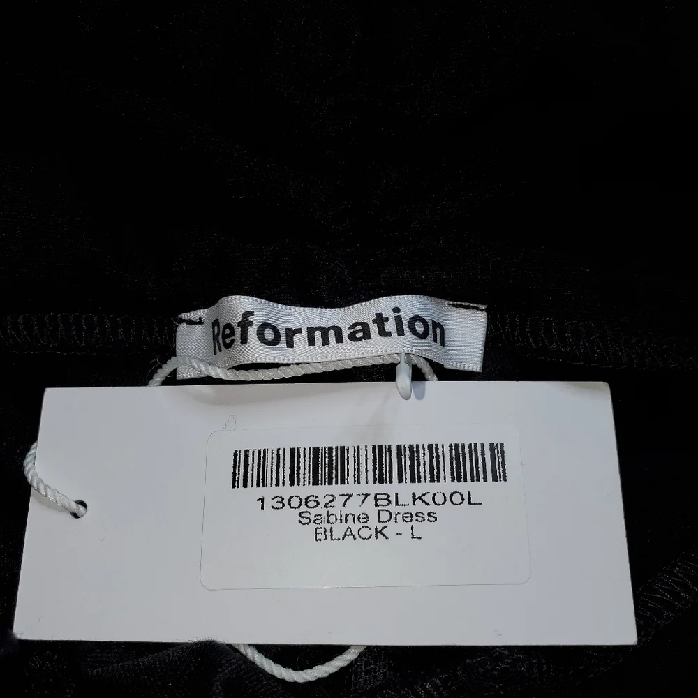 Reformation Sabine Ruched Minidress Size L NWT - Picture 9 of 11